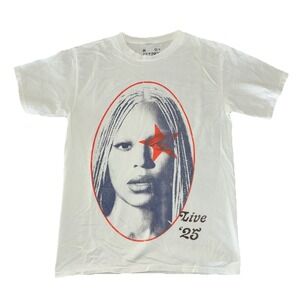 Beyonce‎ YAYA Tee M White Cowboy Carter Tour 2025 Merch NEW *flaw
